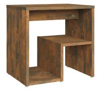 (smoked oak, 1) vidaXL Bed Cabinet Nightstand Side Table Storage Bed Table Engineered Wood