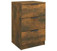 (smoked oak, 1) vidaXL Bedside Cabinets Night Stand End Table Side Table Bed Drawer Cabinet