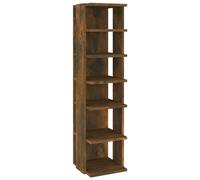 (smoked oak, 1) vidaXL Shoe Cabinet Household Storage Shelf Shoe Cupboard Engineered Wood