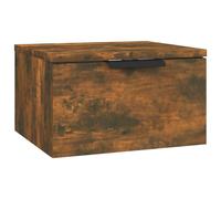 Vidaxl Wall-Mounted Bedside Cabinet Smoked Oak 34X30X20 Cm