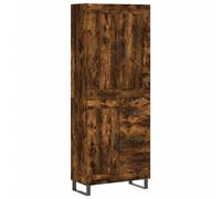 (smoked oak, 1 wood door 3 drawers) vidaXL Highboard Sideboard Tall Storage Cabinet Side Cabinet Engineered Wood