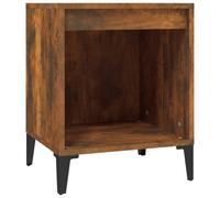 (Smoked oak, 1 x Bedside cabinet) vidaXL 1/2x Bedside Cabinet White Nightstand Telephone Stand Multi Colours