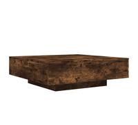 vidaXL Coffee Table Smoked Oak 100x100x31 cm Engineered Wood, Brown