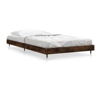 (smoked oak, 100 x 200 cm) vidaXL Bed Frame Bedroom Platform Bed Frame Bedstead Bed Base Engineered Wood