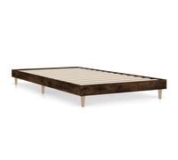 (smoked oak, 100 x 200 cm) vidaXL Bed Frame Home Bedroom Bed Base Bedstead Platform Bed Engineered Wood