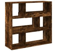 vidaXL Book Cabinet/Room Divider Smoked Oak 100x33x94.5 cm