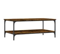 (smoked oak, 100 x 55 x 40 cm) vidaXL Coffee Table Tea Side Table Sofa Couch Table Brown Oak Engineered Wood