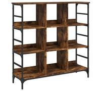 (smoked oak, 102 x 32 x 103.5 cm) vidaXL Sideboard Storage Cabinet Cupboard Cabinet Highboard Engineered Wood