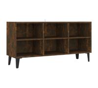 (smoked oak, 103.5 cm) vidaXL TV Cabinet & Metal Legs 103.5x30x50 cm/69.5x30x50 cm Multi Colours