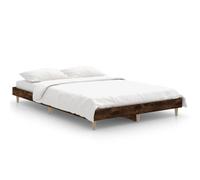 Vidaxl Bed Frame Smoked Oak 120X190 Cm Engineered Wood