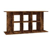 vidaXL Aquarium Stand - Smoked Oak Engineered Wood Fish Tank Base with Ample Storage Space, Modern and Stylish Design for Home Decor