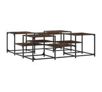 (smoked oak, 121 x 121 x 40 cm) vidaXL Coffee Table Hallway Tea Side End Table Sofa Table Engineered Wood