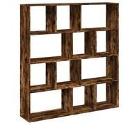 (smoked oak, 132 x 29 x 141.5 cm) vidaXL Book Cabinet Bookcase Storage Shelf Bookshelf Book Rack Engineered Wood