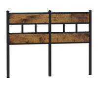 Replace Headboard Smoked Oak 135 cm Iron and Engineered Wood