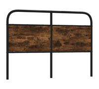 vidaXL Replace Headboard Smoked Oak 135 cm Steel and Engineered Wood