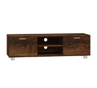(Smoked oak, 140 x 40.5 x 35 cm (W x D x H)) vidaXL TV Cabinet Entertainment Centre TV Stand Media TV Unit Engineered Wood