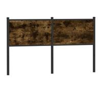 (smoked oak, 150 cm) vidaXL Headboard Bedroom Bed Headboard Bed Header Engineered Wood and Steel