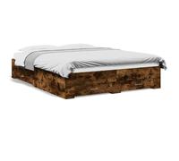(smoked oak, 150 x 200 cm) vidaXL Bed Frame with Drawers Bed Base Grey Sonoma 140x200 cm Engineered Wood