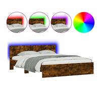 Bed Frame with Headboard and LED Bed Base Mattress Foundation Bedstead vidaXL