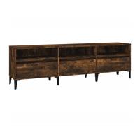 vidaXL TV Cabinet Smoked Oak 150x30x44.5 cm Engineered Wood