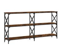 (smoked oak, 156 x 28 x 80.5 cm) vidaXL Console Table End Table Hallway Stand Side Sofa Table Engineered Wood