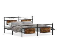 Bed Frame without Mattress Engineered Wood Bed Base Single Bed vidaXL