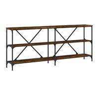 (smoked oak, 180 x 30 x 75 cm/ 1 pcs) vidaXL Console Table Side Table Sideboard Sonoma Oak Engineered Wood and Iron