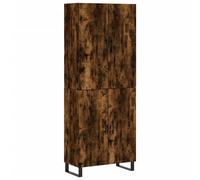 (smoked oak, 2 doors) vidaXL Highboard Sideboard Storage Cabinet Side Cabinet White Engineered Wood