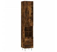 (smoked oak, 2 drawers 2 shelves) vidaXL Highboard Sideboard Storage Cabinet Home Side Cabinet Engineered Wood