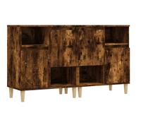 (smoked oak, 2 pcs) vidaXL Sideboards Cabinet Cupboard Highboard Engineered Wood