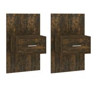 Wall Bedside Cabinet Floating Nightstand Bedside Unit Hanging Cabinet vidaXL