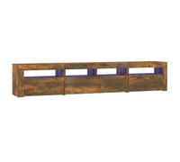 (smoked oak, 210 x 35 x 40 cm) vidaXL TV Cabinet with LED Lights Media Unit TV Stand Multi Colours/Sizes