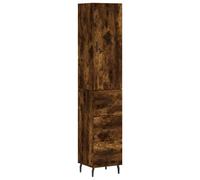 (smoked oak, 3 drawers) vidaXL Highboard Sideboard Cupboard Side Board Storage Cabinet Engineered Wood