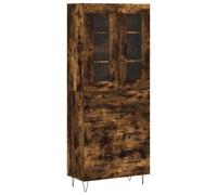 Highboard Smoked Oak 69.5x34x180 cm Engineered Wood