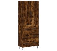 (smoked oak, 3 drawers) vidaXL Highboard Sideboard Storage Cabinet Home Side Cabinet Engineered Wood