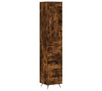 (smoked oak, 3 drawers) vidaXL Highboard Sideboard Tall Storage Cabinet Side Cabinet Engineered Wood