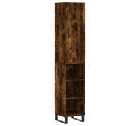 (smoked oak, 3 shelves) vidaXL Highboard Sideboard Cupboard Side Board Storage Cabinet Engineered Wood