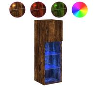 (smoked oak, 30.5 x 30 x 90 cm/ 1 pcs) vidaXL TV Cabinets with LED Lights TV Stand TV Units Entertainment Centre