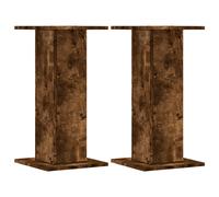 (smoked oak, 30 x 30 x 60 cm) vidaXL Plant Stands Garden Plant Pot Holder Flower Stand 2 pcs Engineered Wood