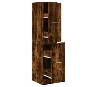 vidaXL Apothecary Cabinet Smoked Oak 30x41x144.5 cm Engineered Wood