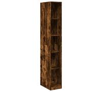 (smoked oak, 30 x 50 x 200 cm/ 4 shelves piece) vidaXL Wardrobe Clothing Storage Hanger Clothes Cabinet Closet Engineered Wood