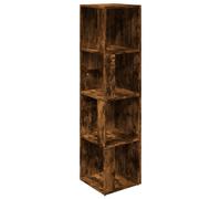 (Smoked oak, 33 x 33 x 132 cm (W x D x H)) vidaXL Corner Cabinet Rack Standing Shelf Storage Cabinet Engineered Wood