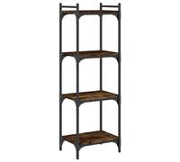 (smoked oak, 40 x 30 x 120 cm) vidaXL Bookcase Bookshelf Storage Cabinet Rack Book Shelf Engineered Wood