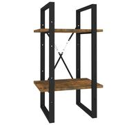 (Smoked oak, 40 x 30 x 70 cm (W x D x H)) vidaXL Book Cabinet Engineered Wood/Solid Wood Pine 140/70 cm Multi Colours