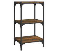 (Smoked oak, 40 x 33 x 70.5 cm) vidaXL Book Cabinet Engineered Wood and Steel Media Rack Multi Colours/Sizes