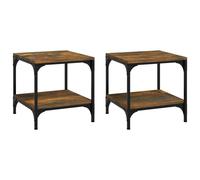 (Smoked oak, 40 x 40 x 40 cm/2 pcs) vidaXL 1/2x Side Table Engineered Wood Couch Tea Table Multi Colours/Sizes