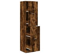 (smoked oak, 40 x 41 x 174.5 cm) vidaXL Apothecary Cabinet Storage Cabinet Apothecary Cupboard Engineered Wood