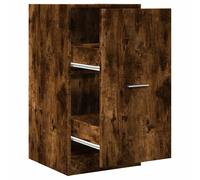 vidaXL Apothecary Cabinet Smoked Oak 40x41x77.5 cm Engineered Wood