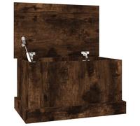 vidaXL Storage Box Smoked Oak 50x30x28 cm Engineered Wood