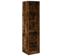 (smoked oak, 50 x 50 x 200 cm/ 4 shelves piece) vidaXL Wardrobe Clothing Storage Hanger Clothes Cabinet Closet Engineered Wood